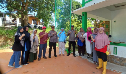 Polsek Lubuk Baja Dukung Ketahanan Pangan, Ubah Lahan Tidur Jadi Sumber Pangan