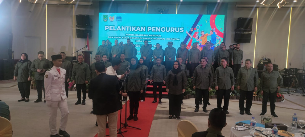 Dilantik, Ketua SMSI Kepri Jabat Wakil Ketua 1 KONI Batam
