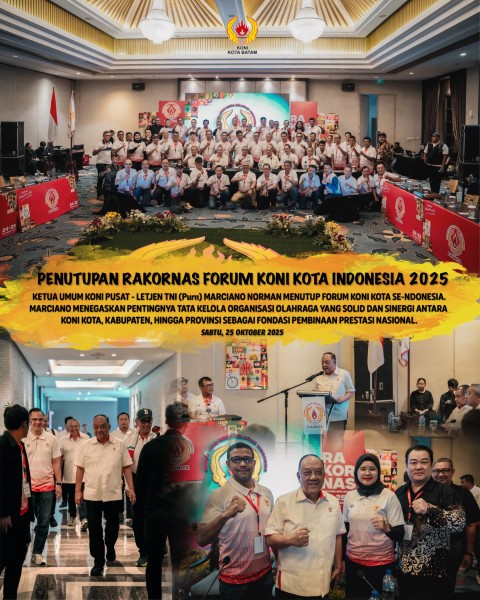 Ketua Umum KONI Batam Tekankan Kolaborasi dan Profesionalisme di Penutupan Rakornas F-KONITA Solo