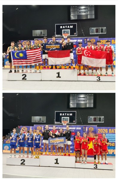 Indonesia Sapu Bersih Dua Gelar SEABA U17 3x3 Championship di Batam