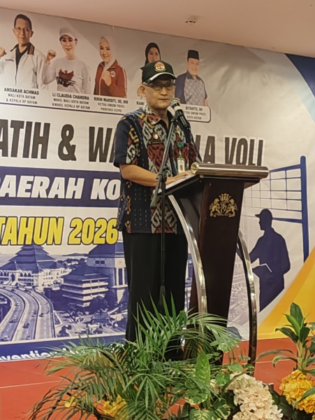 Pelatihan Wasit dan Pelatih Voli Batam 2026 Ditutup, KONI Dorong Peningkatan Kompetensi