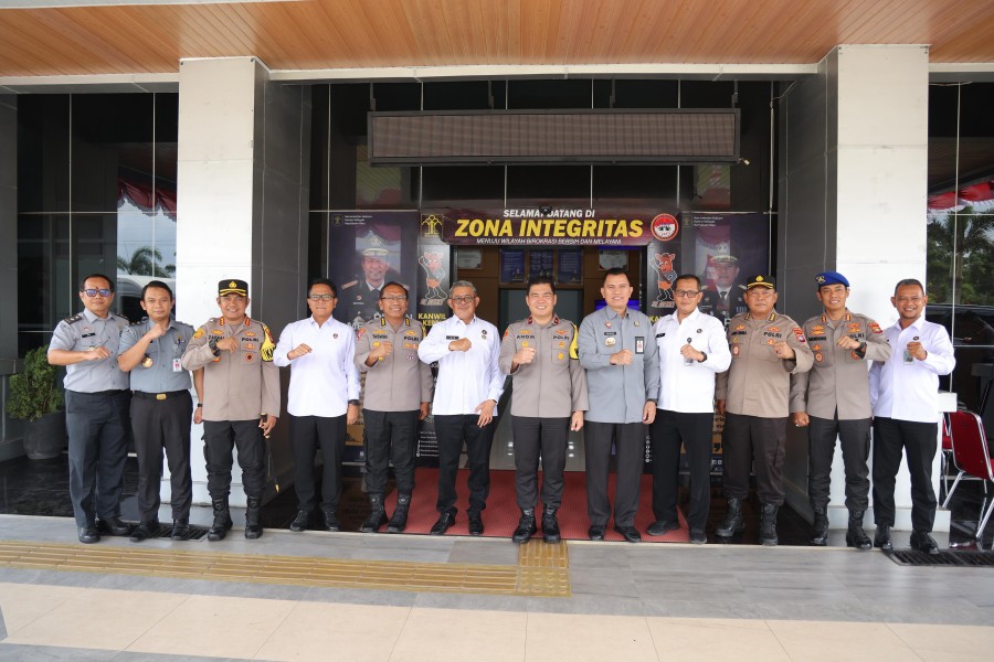 Perkuat Sinergi Lintas Instansi, Wakapolda Kepri Kunjungi Kantor Wilayah Hukum dan Pemasyarakatan