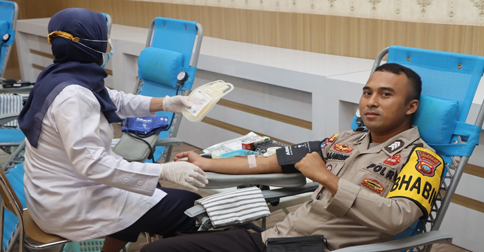 Polresta Tanjungpinang Gelar Donor Darah