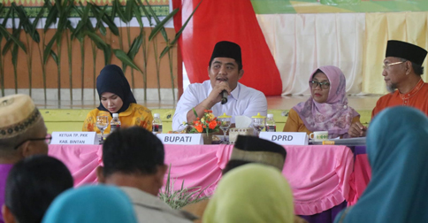 Bupati Bintan Ajak Semua Pihak Berperan Aktif Sukseskan Program Pembangunan Daerah
