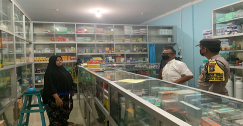 Polres Bintan Monitoring Larangan Penjualan Obat Sirup di Apotek dan Toko Obat
