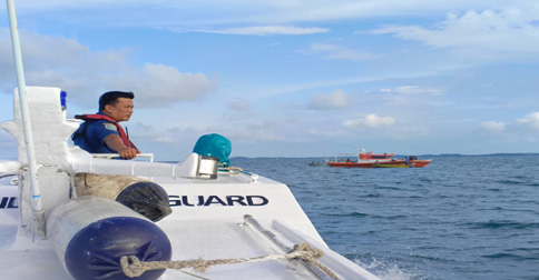 Pompong Terbalik, Seorang Nelayan Hilang di Perairan Pulau Mubut Bintan