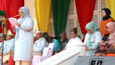 Wakil Gubernur Marlin Agustina Memimpin Upacara Peringatan Hari Jadi Ke-22 Provinsi Kepri