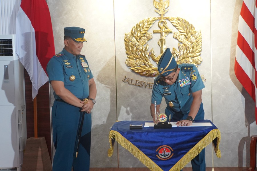 Kodaeral IV Batam Terima Kunjungan Kerja Aspers Kasal Tinjau Penerimaan Prajurit TNI AL