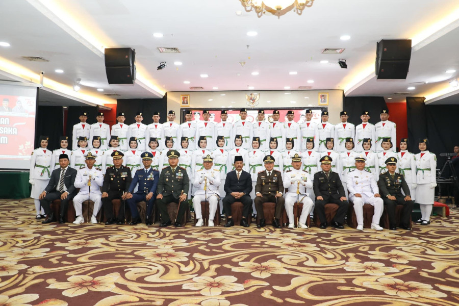 40 Paskibraka Dikukuhkan Wali Kota Batam