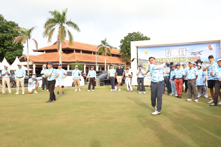 Danlanud Hang Nadim Gelar Golf Tournament 2026 Bersama Forkopimda di Batam