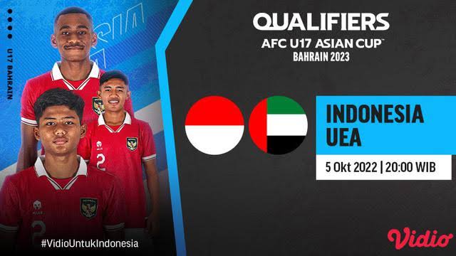 Kualifikasi Piala Asia U-17 2023, Hari Ini Indonesia vs UEA