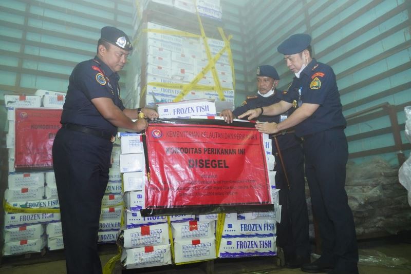 Disegel KKP, Dua Perusahaan di Batam Simpan 4,7 Ton Ikan Impor Ilegal