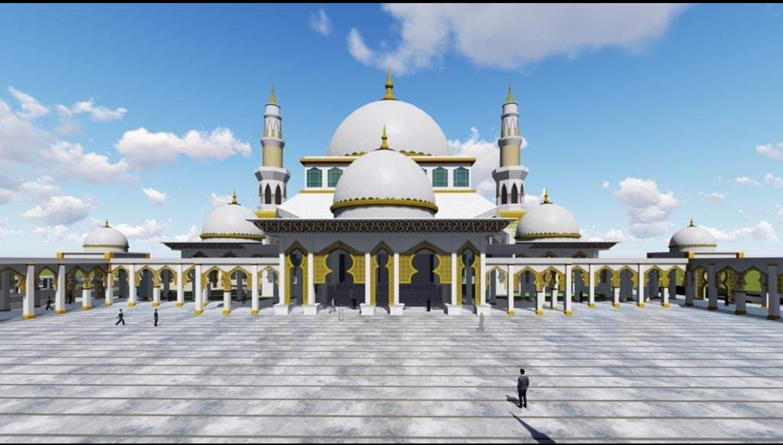 Masjid Agung Batam Direvitalisasi, Begini Penampakannya