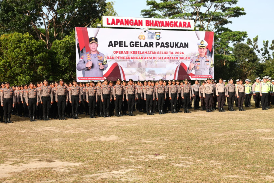 Ini Pesan Wakapolda Saat Pimpin Apel Gelar Pasukan Operasi Keselamatan Seligi 2024