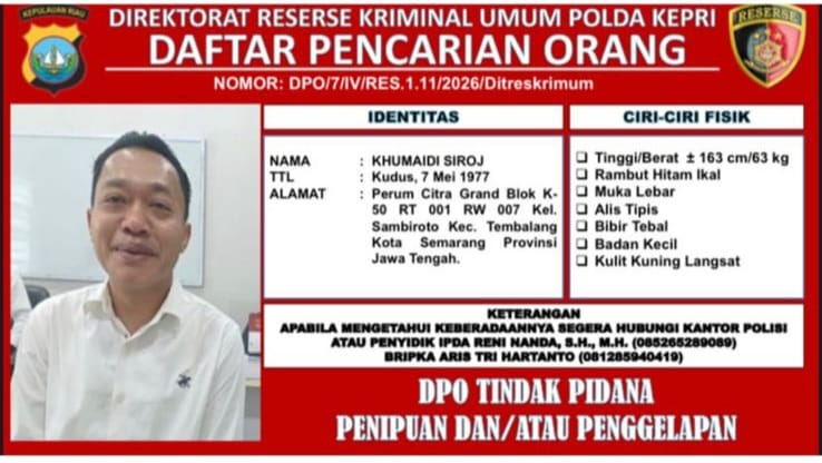 Polda Kepri Serahkan Tersangka Kasus Dugaan Penipuan dan Penggelapan ke Kejari Tanjungpinang
