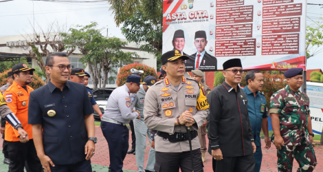 Siap Amankan Nataru, Polresta Tanjungpinang Gelar Apel Pasukan Operasi Lilin Seligi 2024