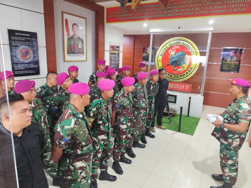 Yonmarhanlan IV Batam Gelar Tes Urine Dadakan, Tegaskan Komitmen Perangi Narkoba