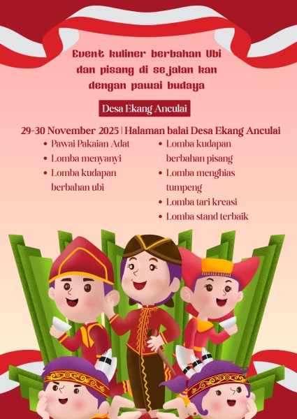 Desa Ekang Anculai Gelar Festival Kuliner Ubi–Pisang dan Pawai Budaya 2025, UMKM Jadi Fokus Utama