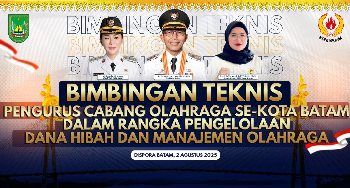 KONI Batam Siapkan Bimtek untuk Cabor, Fokus Tingkatkan Tata Kelola Dana Hibah