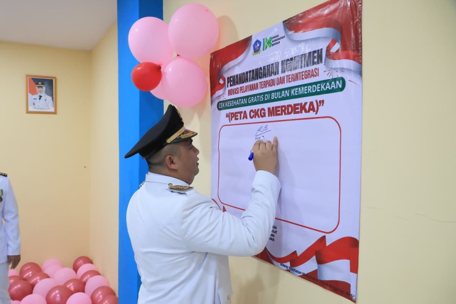 Merdeka Sehat, Bupati Bintan Launching Inovasi PETA CKG MERDEKA