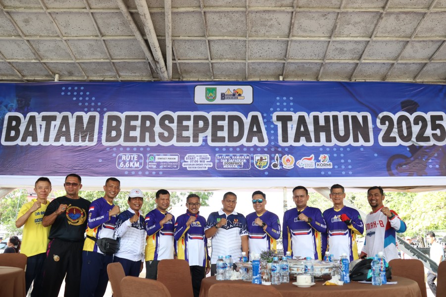 Danlanud Hang Nadim Ikuti Batam Bersepeda 2025, Ajak Warga Hidup Sehat Lewat Olahraga