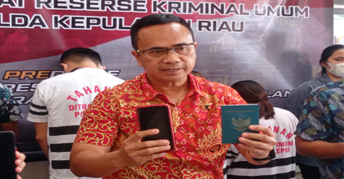 Ditreskrimum Polda Kepri Tangkap Tiga Pelaku TPPO ke Kamboja