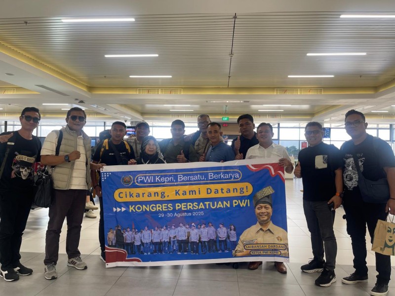 PWI Kepri Kirim 27 Delegasi Ikuti Kongres Persatuan di Cikarang