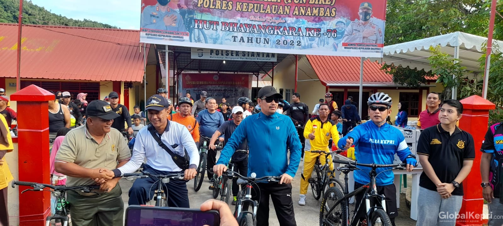 HUT Bhayangkara ke-76, Polres Anambas Gelar Fun Bike