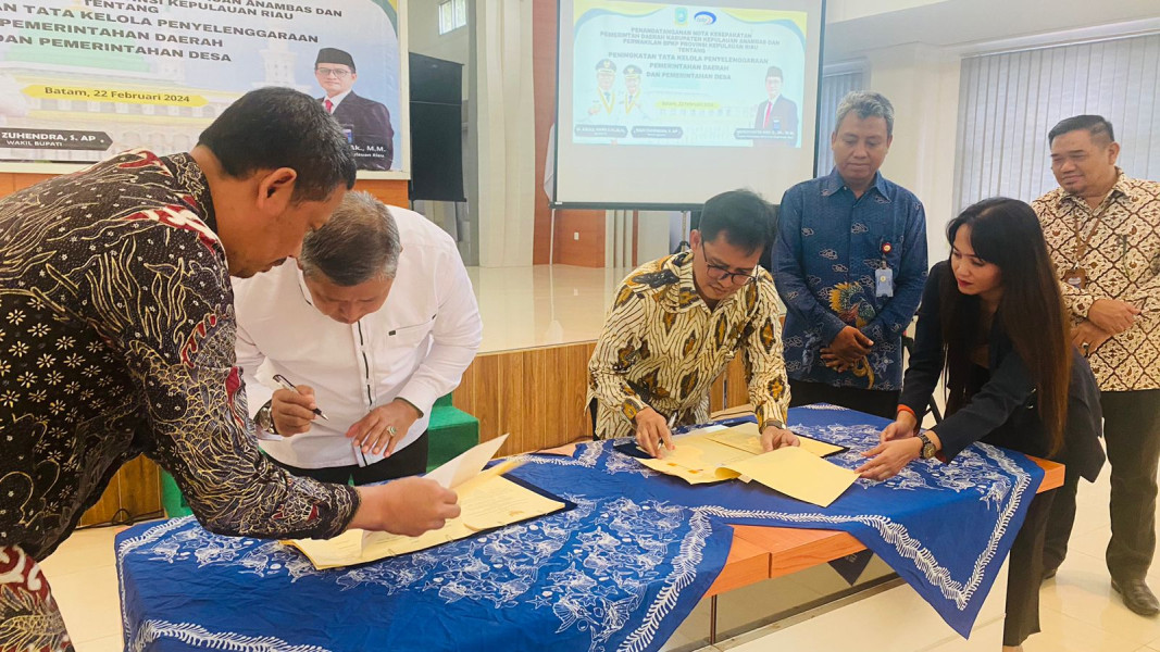 Pemkab Anambas dan BPKP Kepri Lakukan MoU Terkait Tata Kelola Pemerintahan Daerah