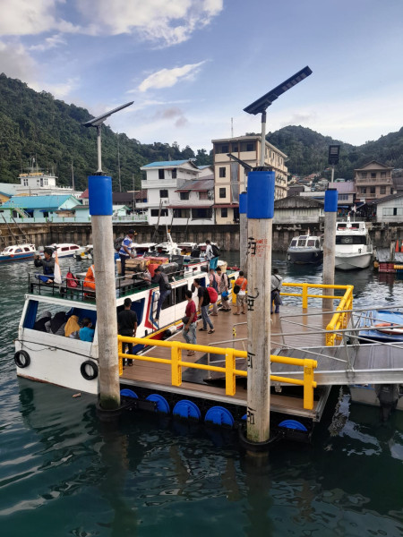 Horee Warga Anambas Akhirnya Miliki Pelabuhan Ponton HDPE