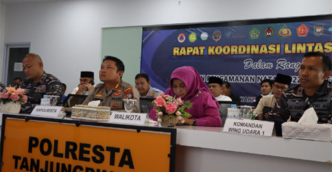 Polresta Tanjungpinang Ikuti Rakor Lintas Sektoral Kesiapan Pengamanan Nataru