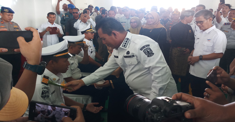 Ansar Lepas Pelayaran Perdana KMP Bahtera Nusantara 03 dari Tanjunguban hingga Sintete