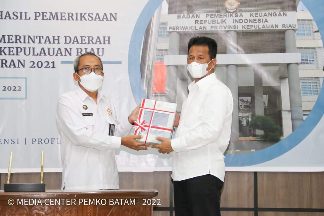 Laporan Keuangan Pemko Batam Raih WTP 10 Kali Berturut-Turut