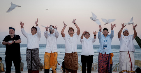 Delegasi World Water Forum ke-10 Terpukau Balinese Water Purification Ceremony