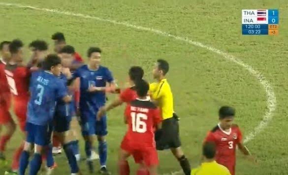 Diwarnai Keributan, Indonesia Dikalahkan Thailand 1-0