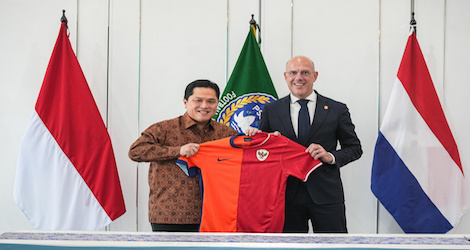 PSSI Teken MoU dengan KNVB, Erick Thohir: Kerja Sama Untungkan Sepak Bola Kedua Negara