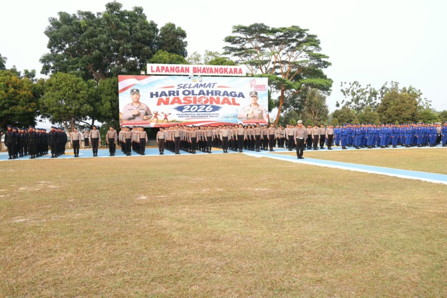 Polda Kepri Peringati Haornas ke-43, Dorong Personel Budayakan Hidup Aktif dan Bugar