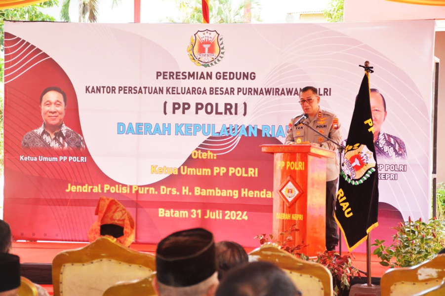 Kapolda Kepri Yan Fitri Resmikan Gedung Baru Purnawirawan Polri Daerah