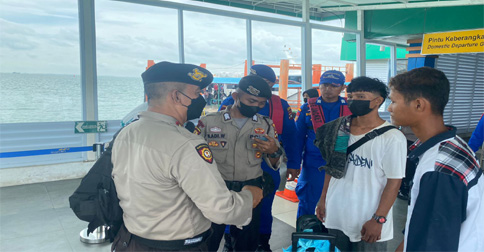 Polresta Tanjungpinang Gelar Patroli KRYD di Pelabuhan dan Bandara