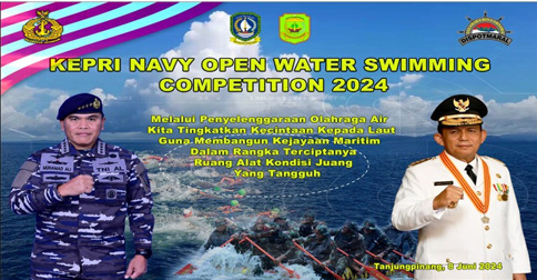 Pemprov Kepri Siap Kolaborasi Sukseskan Navy Open Water Swimming Kepri 2024
