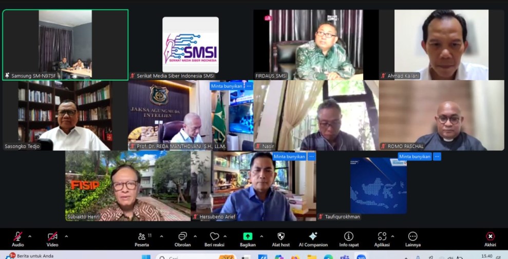 SMSI Bahas Dinamika Bangsa, Rapat Bersama Dewan Pembina dan Pakar Rumuskan Sikap Kebangsaan