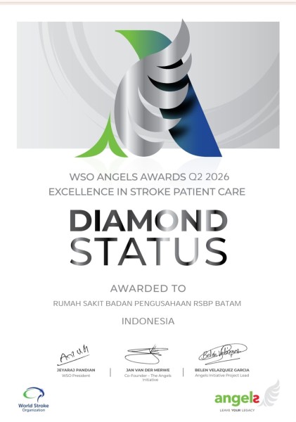 RSBP Batam Raih Diamond Status WSO, Layanan Stroke Berstandar Internasional