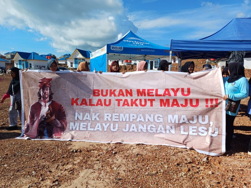 Warga Rempang Gelar Aksi Damai Dukung PSN dan Tolak Intimidasi