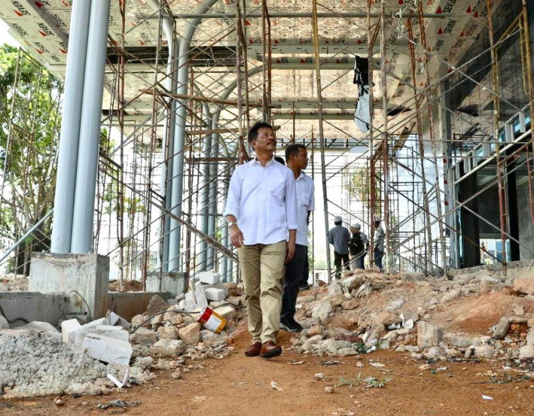 Kepala BP Batam Tinjau Progres Pembangunan Gedung VVIP Bandara Internasional Hang Nadim