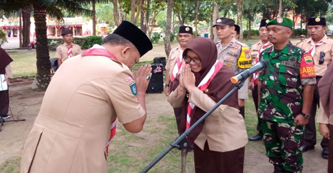 Endang Abdullah Lantik Raja Hafizah sebagai Ketua Ranting Pramuka Tanjungpinang Kota