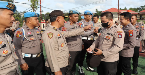Tingkatkan Disiplin Personel, Propam Polresta Tanjungpinang Gelar Operasi Gaktiblin