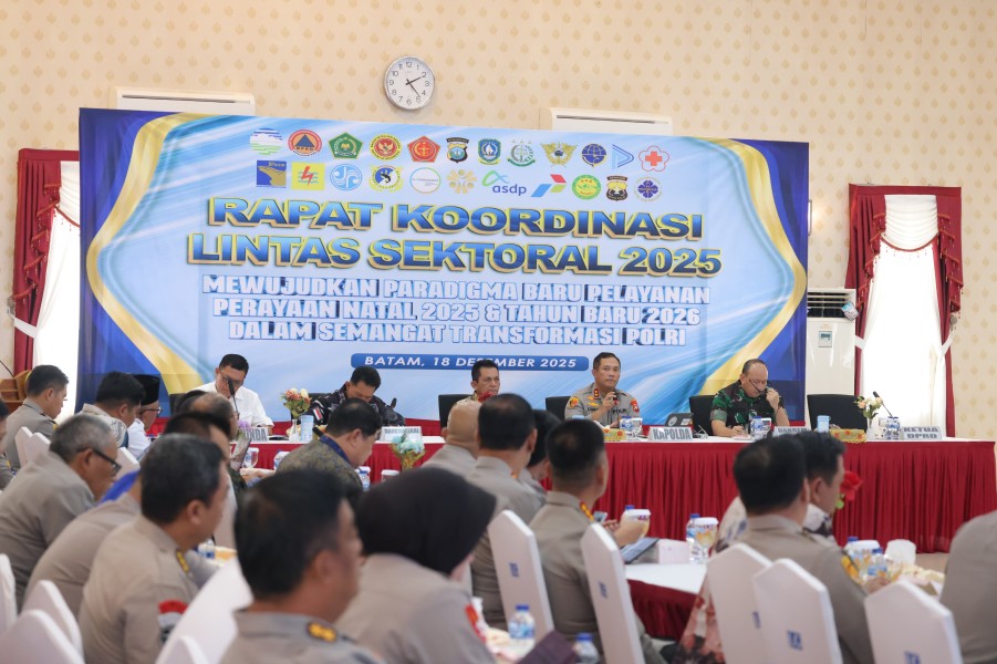 Polda Kepri Matangkan Operasi Lilin Seligi 2025 Lewat Rakor Lintas Sektoral Jelang Nataru