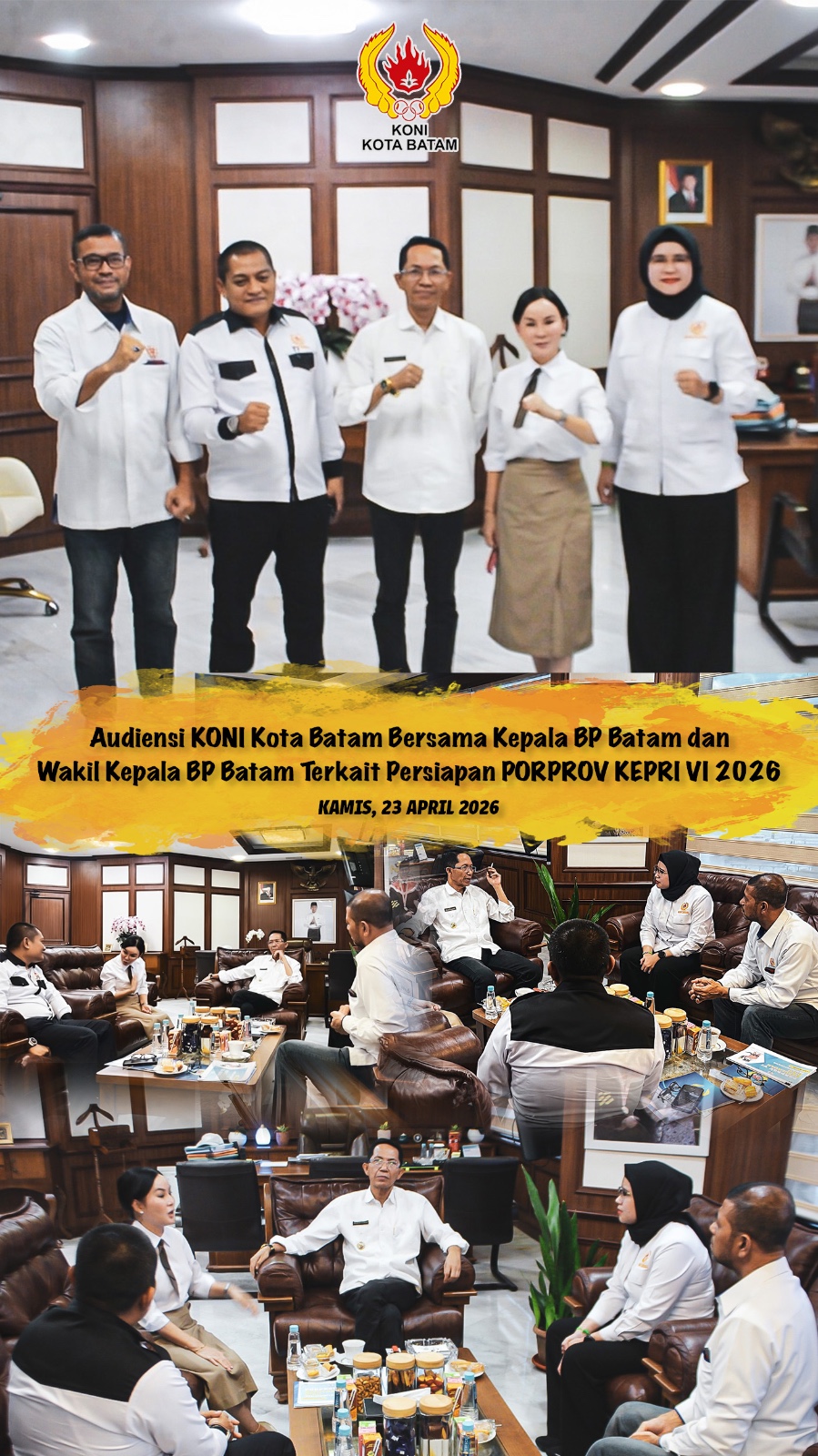 KONI Batam Gaspol, Amsakar–Li Claudia Kawal Dana demi Prestasi