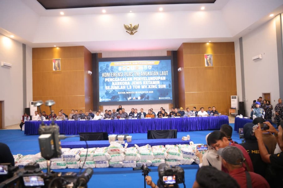 1,3 Ton Ketamine Diselundupkan Lewat Laut, Kapolda Kepri Apresiasi Operasi Gabungan