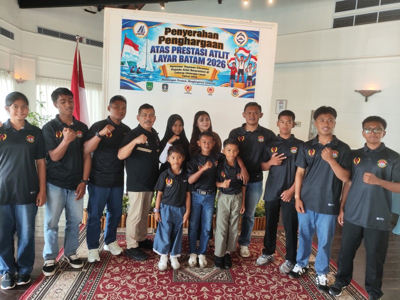 KONI Kepri Apresiasi Atlet Layar Berprestasi, Citramas Berikan Penghargaan